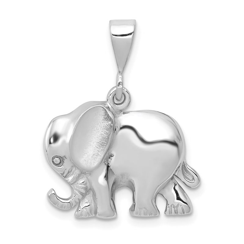 Kazi Luxury 14k White Gold Elephant Charm 655$